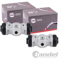 2X A.B.S. Radbremszylinder 22,2Mm Hinten Passend FüR Toyota Hiace