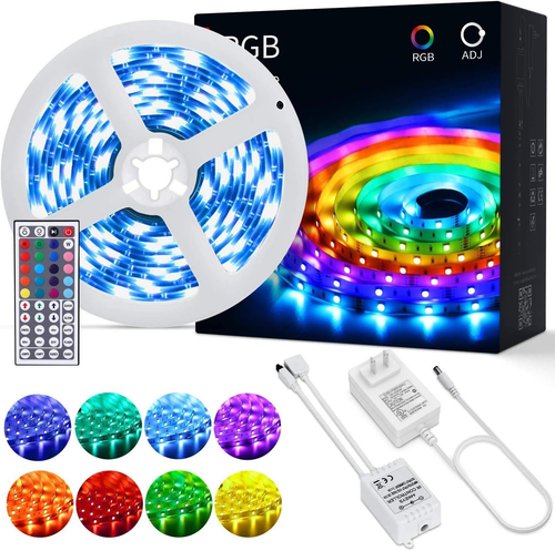 Striscia LED 150 LED RGB 5050 Luci LED Camera Da Letto Con Telecomando - Foto 9 di 12