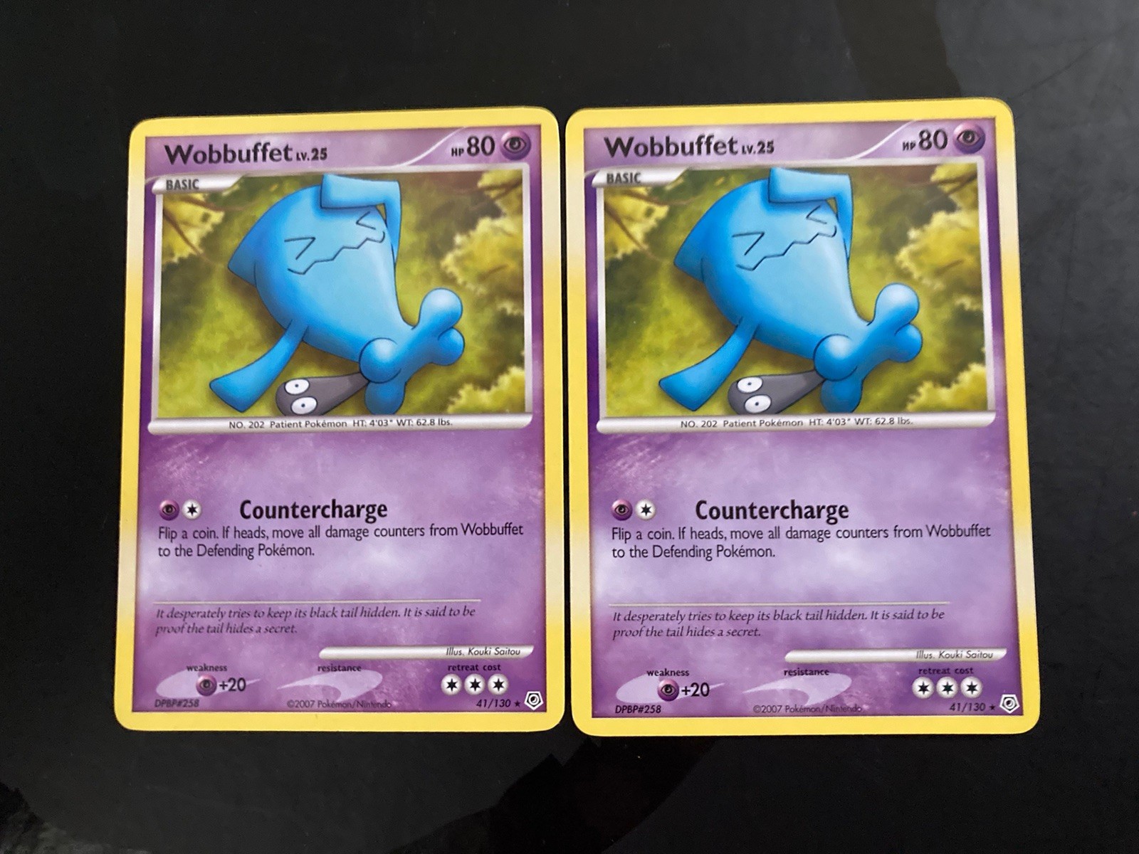 Pokemon Wobbuffet NM 41/130 Diamond and Pearl Rare x1