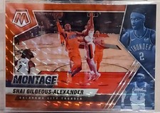 2020-21 Panini Mosaic - Montage Shai Gilgeous-Alexander #15 Red Mosaic Prizm
