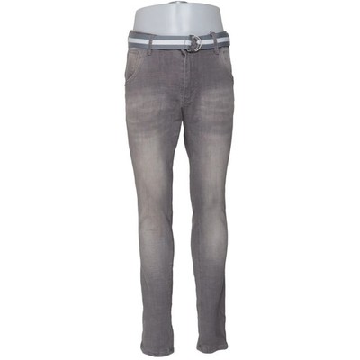 Bianco, Jeans, Größe: 38, Grau, Baumwolle/Elasthan/Polyester, Einfarbig #1Lq