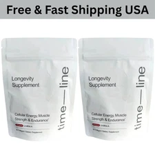 (Pack-2) Time-Line Longevity Supplement Mitopure Urolithin A 120 Softgels USA