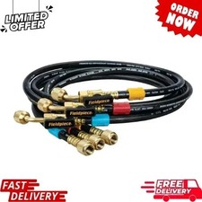 Fieldpiece HR3B Ball Valve Refrigerant Hose Set (3) w/  Fast Free Shipping.