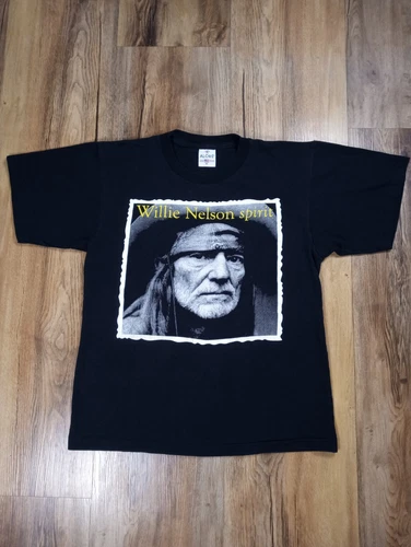 Vintage 90s Y2K Willie Nelson Tour T Shirt Sz Medium Country 1990s vintage concert t-shirt, vintage, size M, single stitch, B+ condition