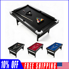7 Ft Portable Pool Table ,Billiard Game Table for Home,Family Indoor Entertainme
