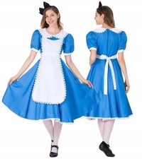 Damen Kostüm Alice im Wunderland Gr. M/L Cosplay Kleid Karneval Verkleidung