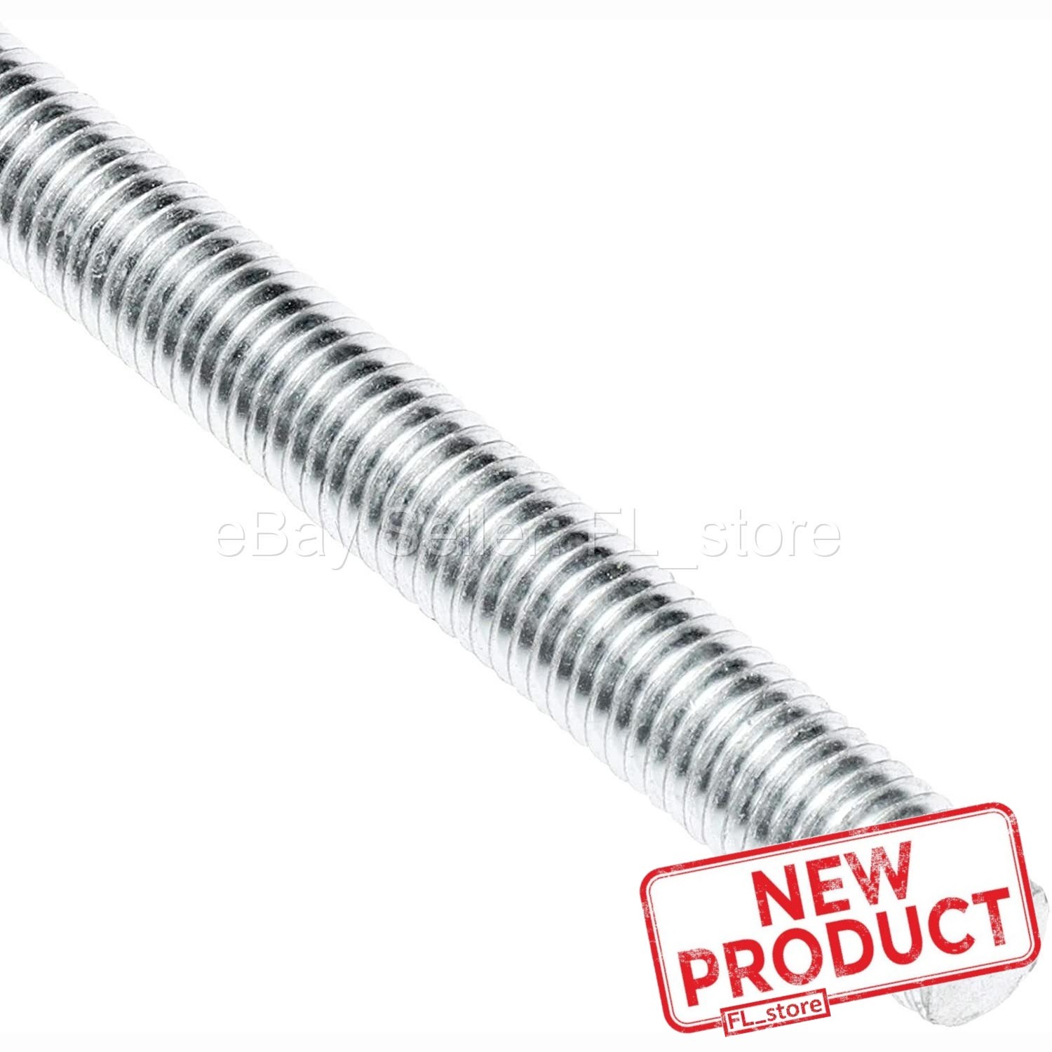 Threaded Rod  1/4-20 x 6 Feet All Thread Zinc Plated Steel 72" Long Fully NEW