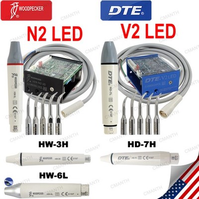 Woodpecker DTE Dental Ultrasonic Scaler Handpiece LED Light Fit EMS NSK SATELEC