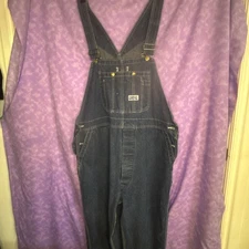 Big Smith Denim Bib Overalls Carpenter Relaxed Measurements in Pics For Size  #1