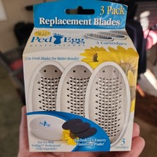 PED EGG 3 Pack Replacement Cartridges & Emery Finishing Pads Foot File NEW