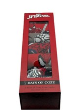 Marvel Spider-Man 7 Days Cozy Crew Socks Men s 6-12 Gift Box