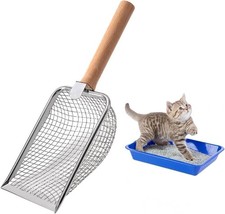 Nokwocy Katzenstreuschaufel, Katzenklo Schaufel Metall, Katzenstreu Schaufel