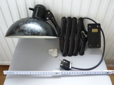 kaiser idell scherenlampe Model 6718/121 schwarz Schirm Durchmesser 21cm