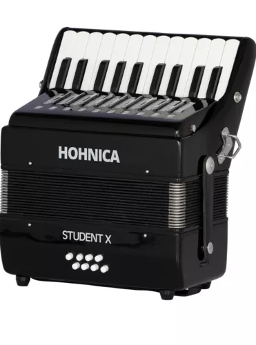 Hohner STUX 8 Bass Student X Piano Accordion with Gig Bag and Straps