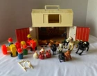 Vintage 1967 Fisher Price Little People Barn w/ Accessories and People