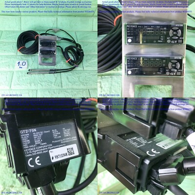 KEYENCE GT2-75N & GT2-76N & GT2-PA12K x2units, Sensor Set as photo 