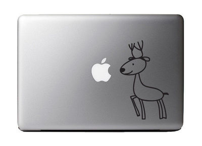 Kids Animal Doodles Dear Vinyl Decal for Apple MacBook Dell Laptops