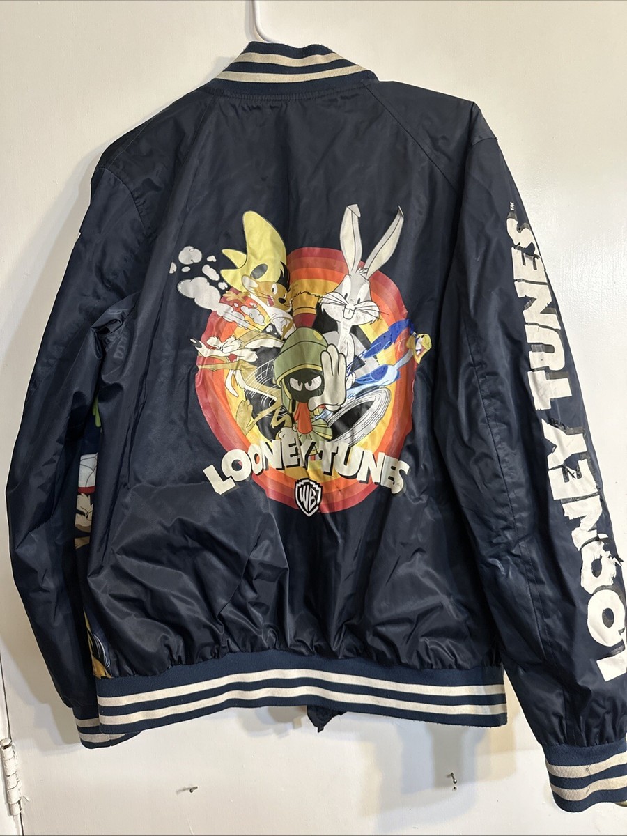 Members Only Looney Tunes Bomber Jacket Adult Large Original
