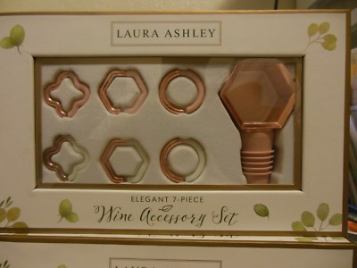 Laura Ashley '''' Elegant 7 Piece '''' Wine Accessory Kit ** Free  Shipping