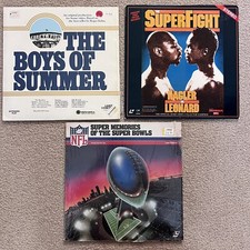 Sports Laserdisc Lot Of 3 Boys Of Summer Memories Of The Super Bowl Superfight