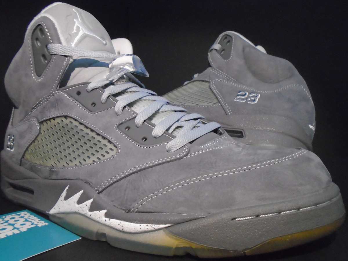 2011 NIKE AIR JORDAN V RETRO GRAPHITE WHITE COOL GREY METALLIC