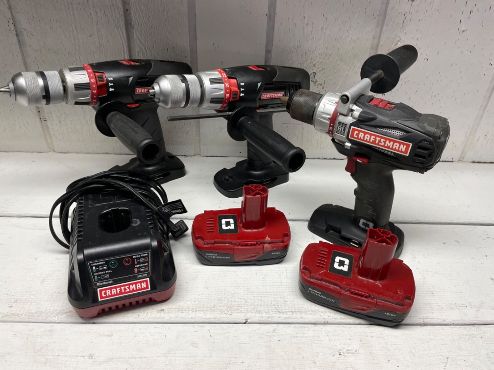 Craftsman 19.2v - Two 1/2&rdquo; Hammer & 1/2&rdquo; Brushless Drill (Box 1)