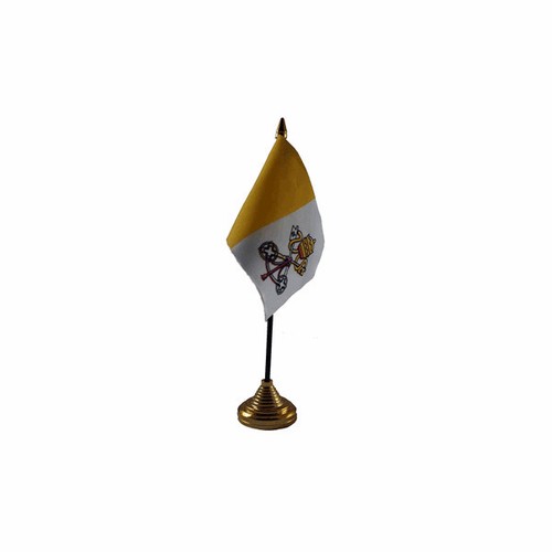Bandera Escritorio Mesa Ciudad Vaticano - 10 x 15 cm Nacional País Mano Europa - Imagen 2 de 10