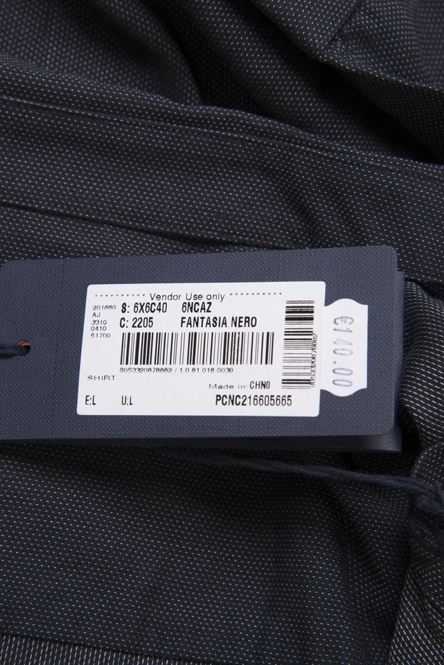 Camicia Armani Jeans AJ Shirt SLIM FIT Cotone Uomo Nero 6X6C406NCAZ MWF 2205 Foto 2 de 4
