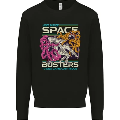 Retro Space Video Game Arcade Alien Herren Sweatshirt Jumper - Bild 1 von 4