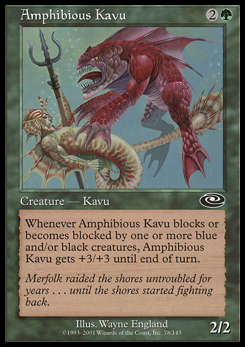 Magic the Gathering MTG Amphibious Kavu (78) Planeshift LP