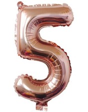 40" Giant Rose Gold Five Year Old Baby Birthday 5 Month Number Float Balloon USA