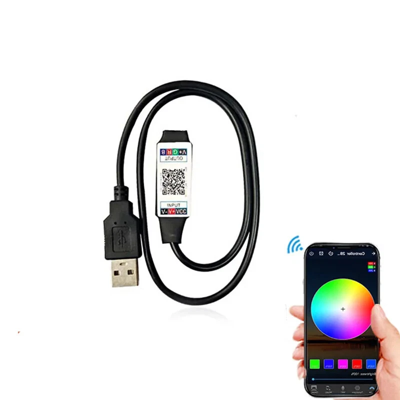 USB LED RGB Controller für 5V-24V USB LED Streifen Licht Wireless Fernbedienung - Bild 2 von 4