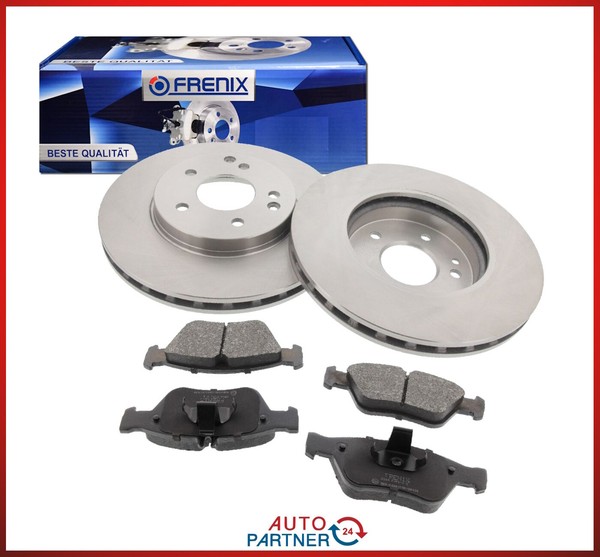 2 Bremsscheiben + BelÄGe Vorne FüR Mercedes C-KLASSE W202 E-KLASSE W210 Clk Slk-image