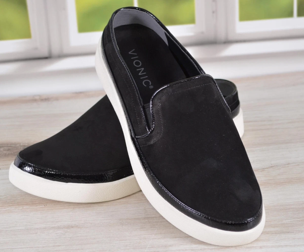 Vionic black hotsell slip on sneakers
