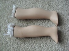Set of Vintage 1970s Porcelain Girl Doll Legs 4 5/8" Long
