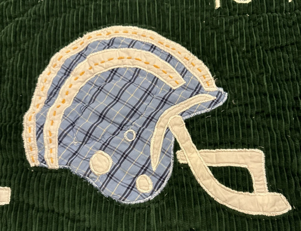 Edredón de pana Pottery Barn niños campo de fútbol cuna niño pequeño Foto 3 de 4