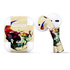 Skins Wraps compatible for Apple Airpods Skeleton in Color
