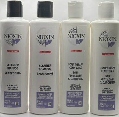 4PK Nioxin 5 Scalp Therapy Conditioner & Shampoo SET ~ 10.1 FL OZ EA ~ FAST SHIP