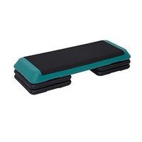 Soozier Adjustable Aerobic Platform Stepper With Risers Green/black on sale Soozier Adjustable Aerobic Platform Stepper With Risers Green/black on sale