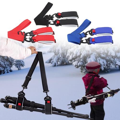 Ceinture de transport pour bâton de ski, sangle de snowboard, ceinture solide, résistante à l'usure - Photo 1/10