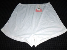 NWT Vtg Carole Acetate Semi Sheer Granny Panties Tap Pants 320 White Sz 9 NOS