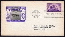 1940 Coronado Explores 400th (Scott 898) - Ioor FDC MW450