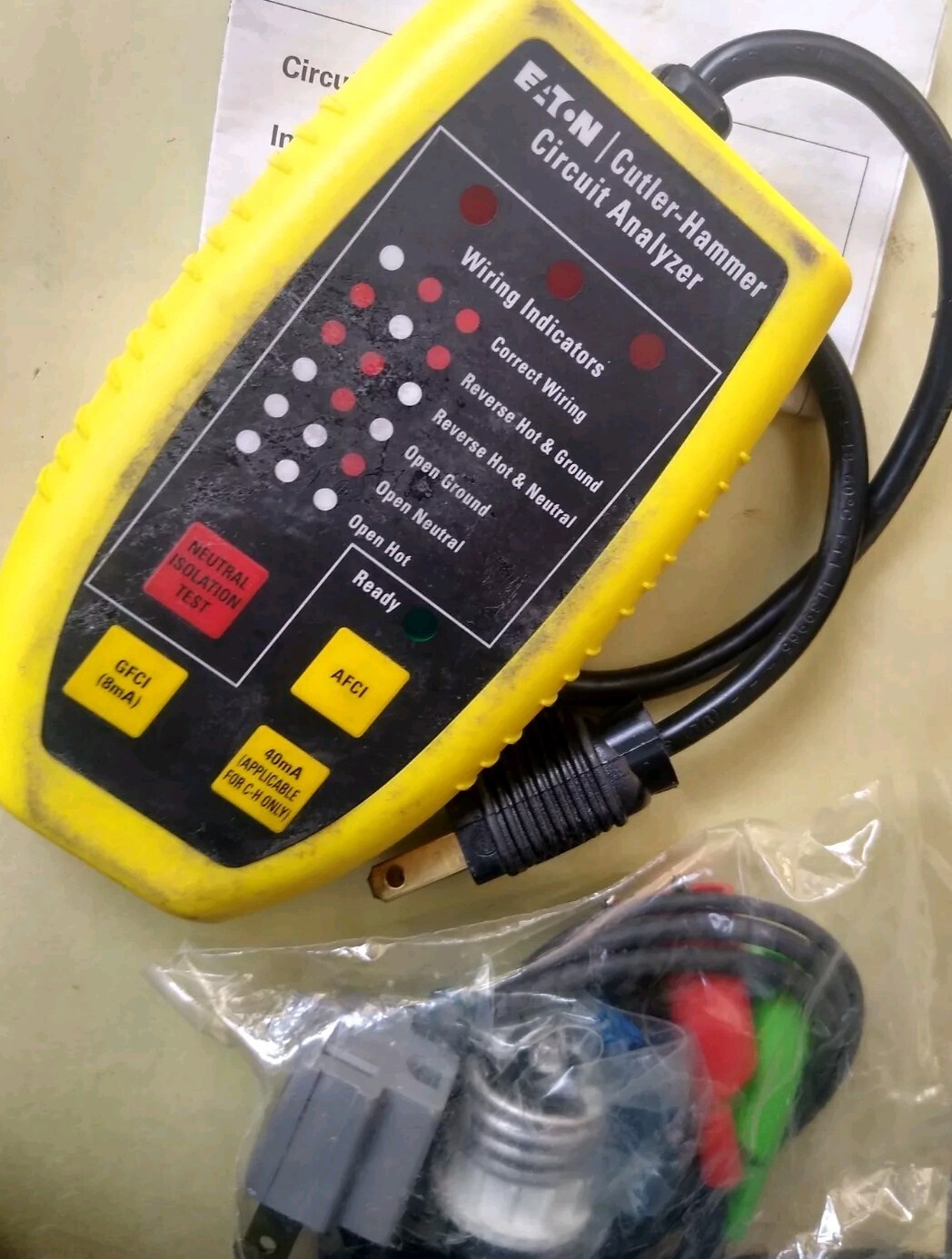 Eaton Cutler Martillo Circuito Analizador