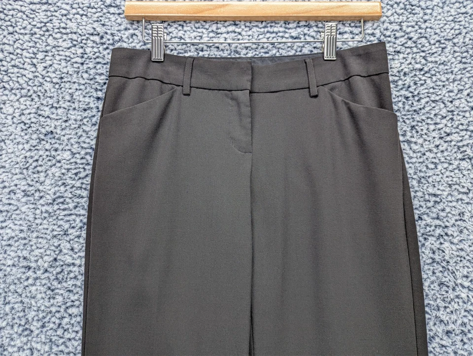 Calça social Express Editor bootcut tamanho 2 trabalho escritório carreira elástica Y2K preta - Imagem 3 de 4