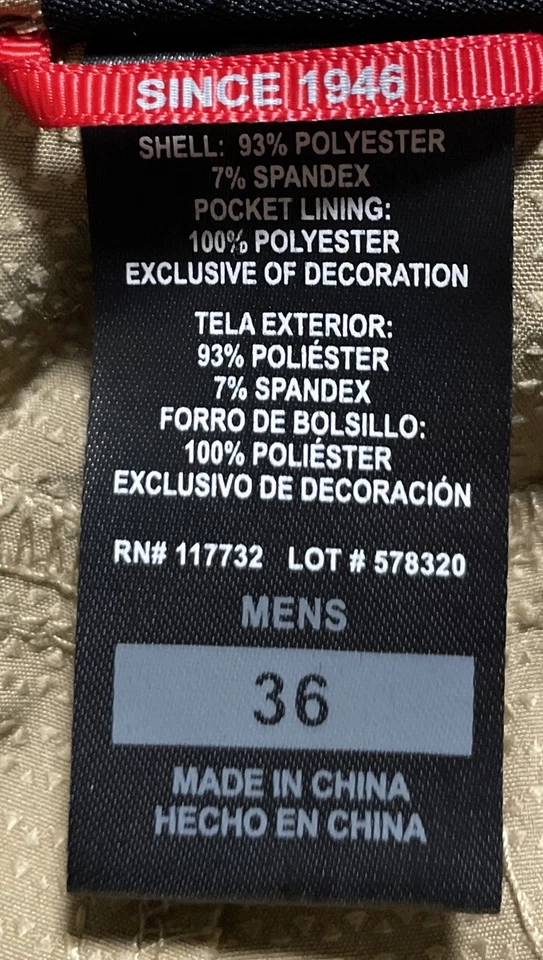 Bermudas para caminar de golf GERRY/para hombre (35x9,5) beige poliéster mezcla elástica Foto 4 de 4