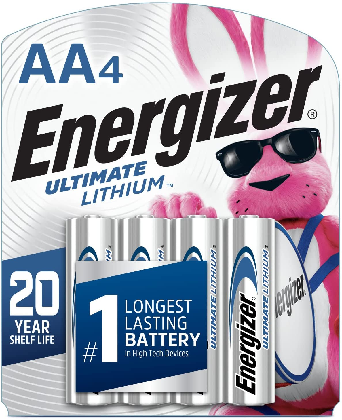 AA Batteries, Ultimate Lithium Double a Battery, 4 Count-image
