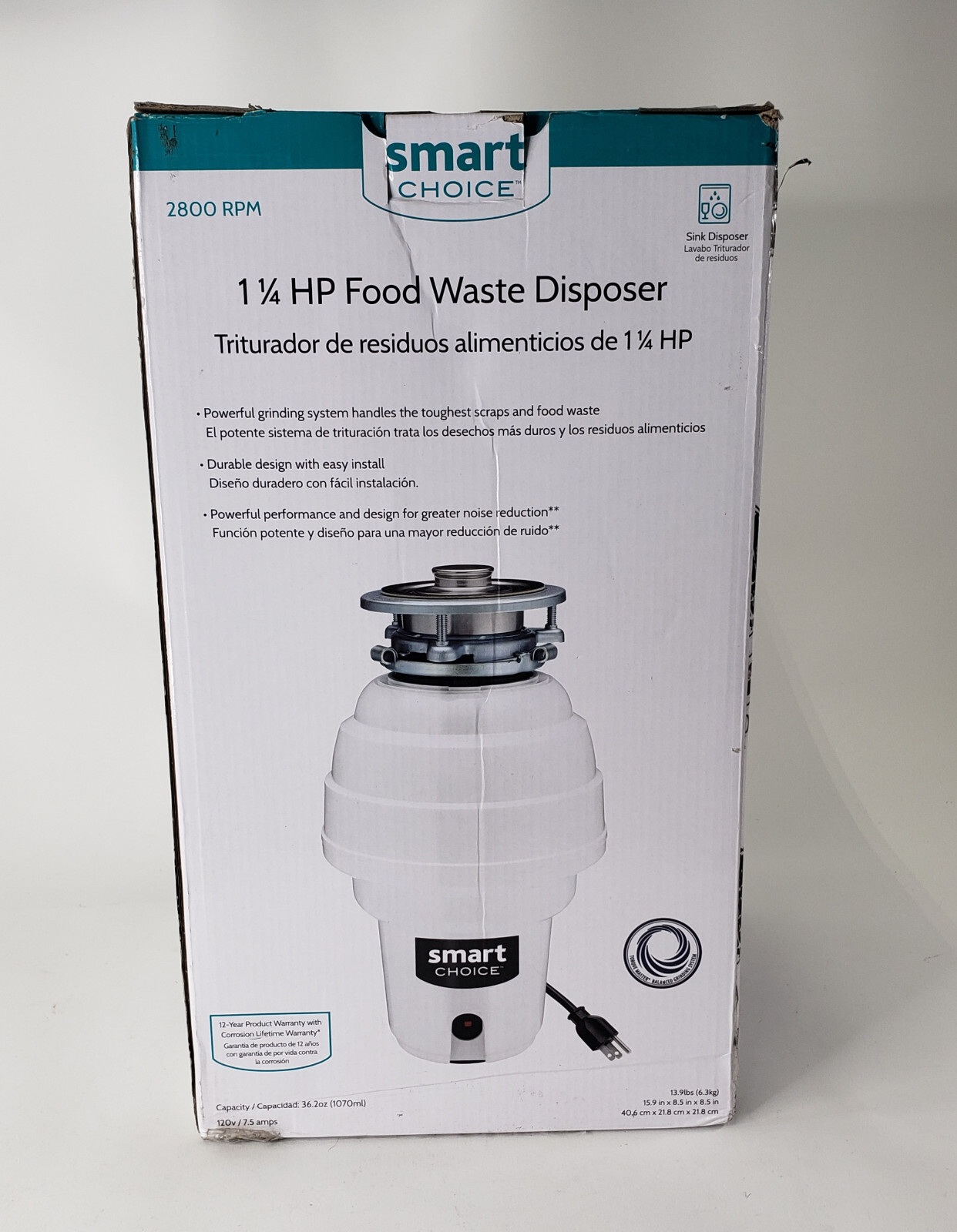 BoneHammer Food Waste Disposer 1/2HP Garbage Disposal, 48 OFF
