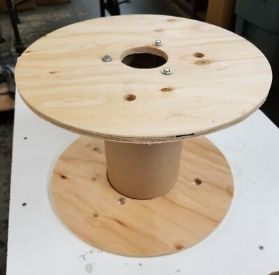 15.75in W x 11in. H (w/ a 6in Drum) Wooden Cable Spool Wood Wire Reel