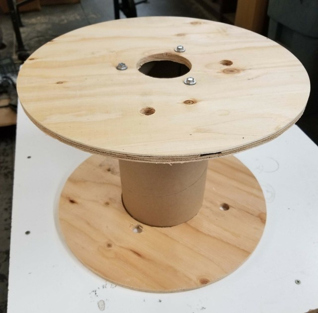 15.75in W x 11in. H (w/ a 6in Drum) Wooden Cable Spool Wire Reel eBay