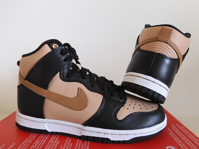 WMNS NIKE DUNK HIGH LXX BLACK-FLAX-VACHETTA TAN-WHITE SZ 6 [DX0346